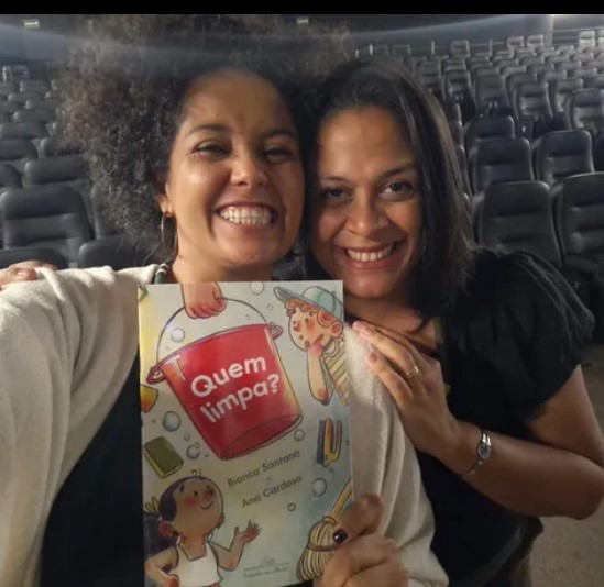 A jornalista Bianca Santana e a editora Debora Alves